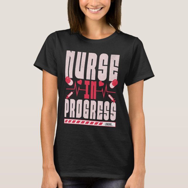 T-shirt Infirmière en cours (Devant)