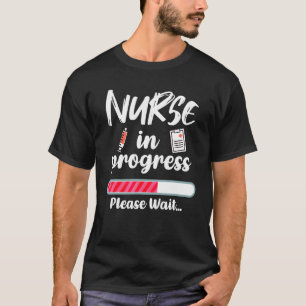 T-shirt Infirmière en cours Chargement Étudiant en soins i