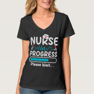 T-shirt Infirmière en cours de chargement Femmes col en V