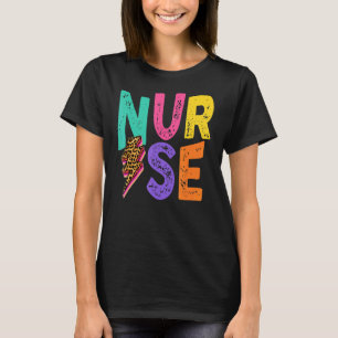 T-shirt Infirmière en détresse Léopard Éclair conception