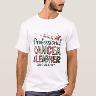 T-shirt Infirmière en oncologie Noël Cancer Chimiothérapie