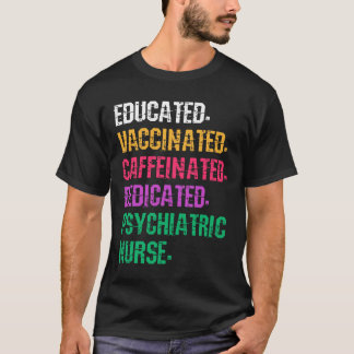 T-shirt Infirmière en psychologie rétro Soins infirmiers p