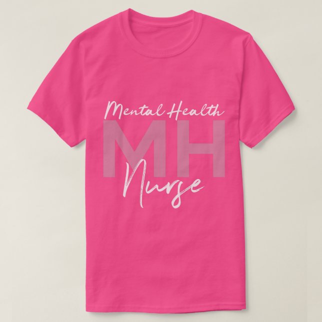 T-shirt Infirmière en santé mentale Infirmière en psychiat (Design devant)