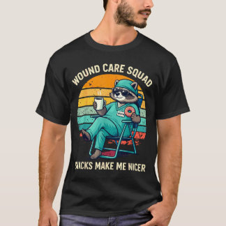 T-shirt Infirmière en soins de plaies Humour Snacks renden
