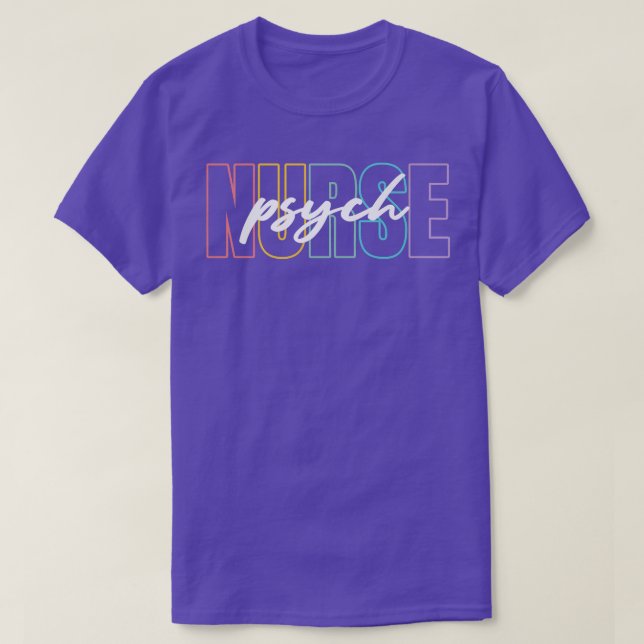 T-shirt Infirmière en soins infirmiers en santé mentale Nu (Design devant)