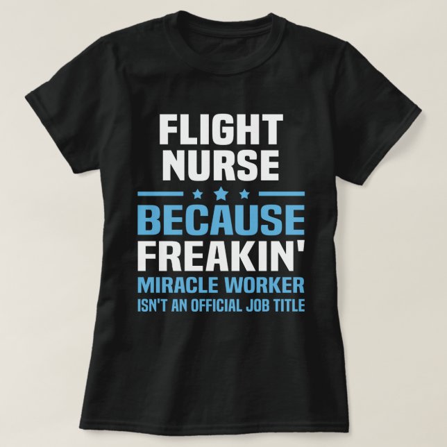 T-shirt Infirmière en vol (Design devant)