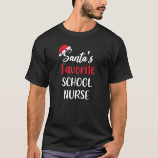 T-shirt Infirmière favorite du Père Noël Noël 1