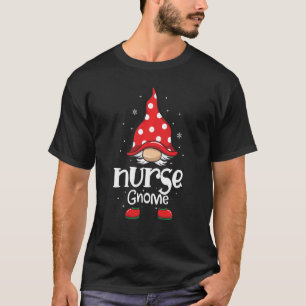 T-shirt Infirmière Gnome Funny Christmas Matching Family P