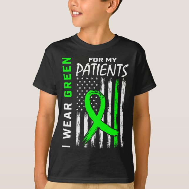 T-shirt Infirmière Green pour mes patients (Devant)