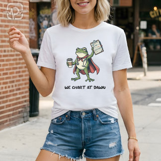 T-shirt Infirmière Grenouille Drôle Nous Rédigeons à l'Aub