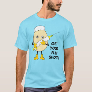 T-shirt Infirmière Grippe Tiré Egghead