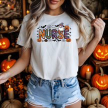 Infirmière Halloween Cartoon Lettres Éffrayantes C