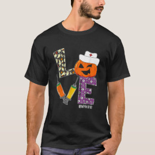 T-shirt Infirmière Halloween Scary Costume Citrouille Amou