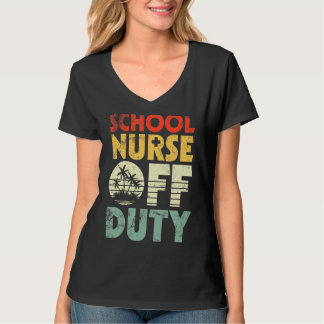 T-shirt Infirmière hors service vacances d'été vacances va