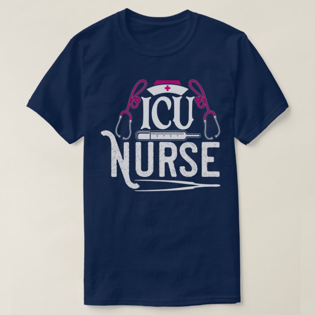 T-shirt Infirmière Icu (Design devant)