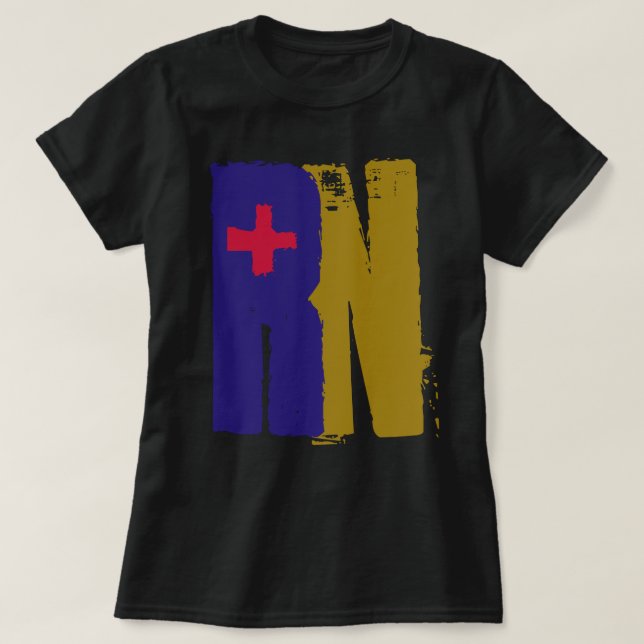 T-shirt Infirmière inscrite pourpreChemiseCroixRouge (Design devant)