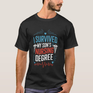 T-shirt Infirmière Je Survécu Au Diplôme D'infirmière De M