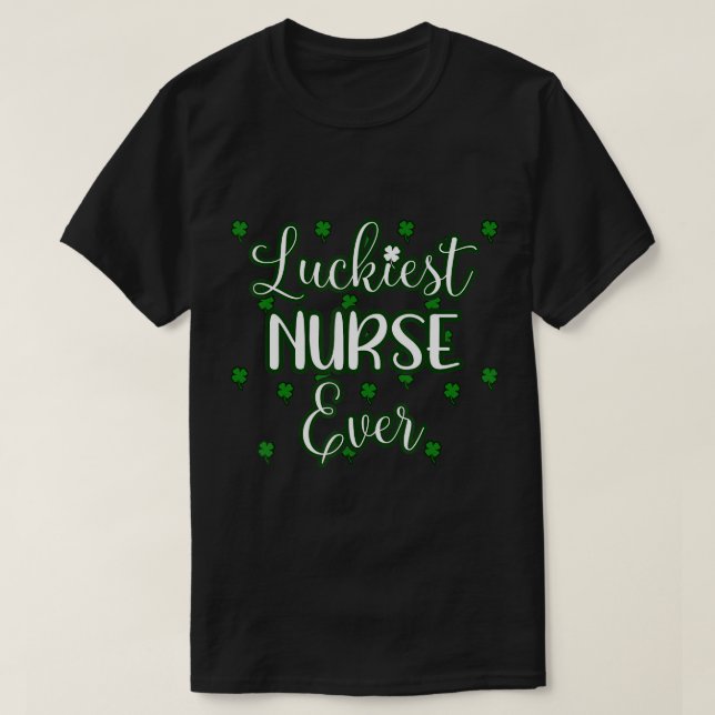 T-shirt Infirmière Jour de la Saint Patrick Hommes Femmes  (Design devant)