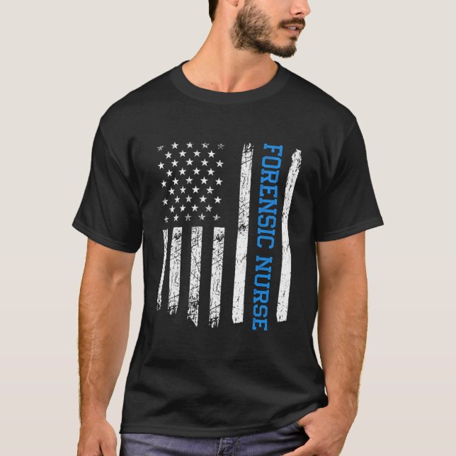 T-shirt Infirmière légale Usa American Flag Infirmière cor (Devant)