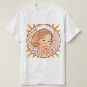 T-shirt infirmière légère Brown cheveux