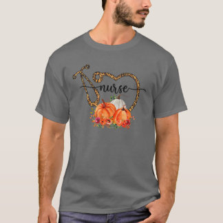 T-shirt Infirmière Leopard Cheetah Stethoscope