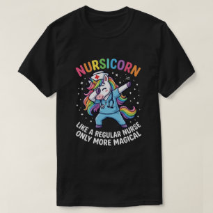 T-shirt Infirmière Licorne Énergie Lumineuse et Magique