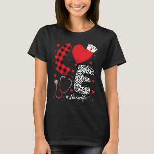 T-shirt Infirmière Love Lettering - vivre que nourselife P