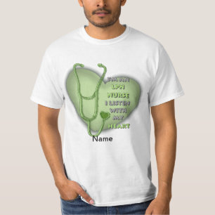 T-shirt Infirmière LPN Coeur Vert