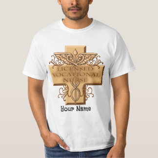 T-shirt Infirmière LVN Cross Caduceus