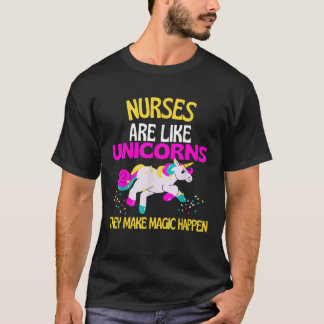 T-shirt Infirmière Magique Unicorne Magique Unicorne Infir