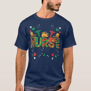 T-shirt Infirmière Meican Cinco De Mayo Infirmière Femmes 