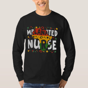 T-shirt Infirmière Melanin Noir Africain Noir Historique