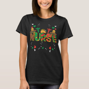 T-shirt Infirmière mexicaine Cinco De Mayo Infirmière Femm