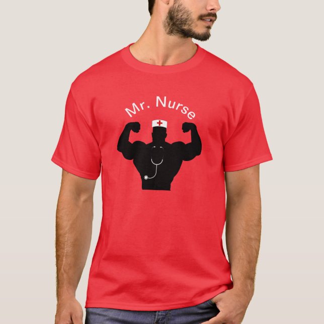T-shirt Infirmière musclée (Devant)