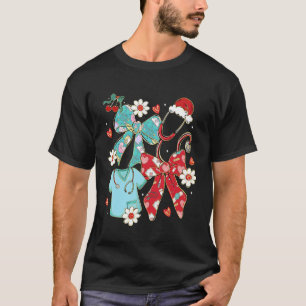 T-shirt Infirmière Noël Infirmière scolaire Stéthoscope Nœ