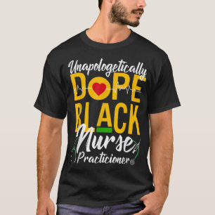 T-shirt Infirmière Noire Dope sans excuses RN