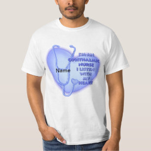 T-shirt Infirmière ophtalmique du Coeur bleu