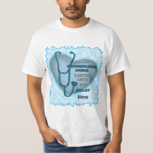 T-shirt Infirmière orthopédique du Coeur bleu