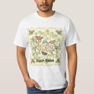 T-shirt Infirmière papillon 