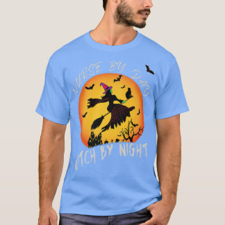 T-shirt Infirmière par Jour Sorcière par Nuit Drôle Hallow