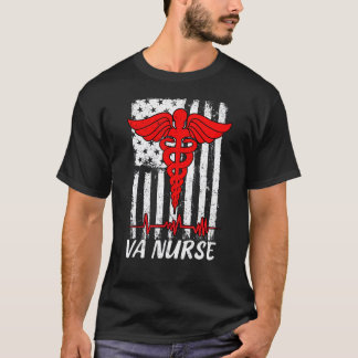 T-shirt Infirmière Patriot Usa Infirmière Américaine Drape