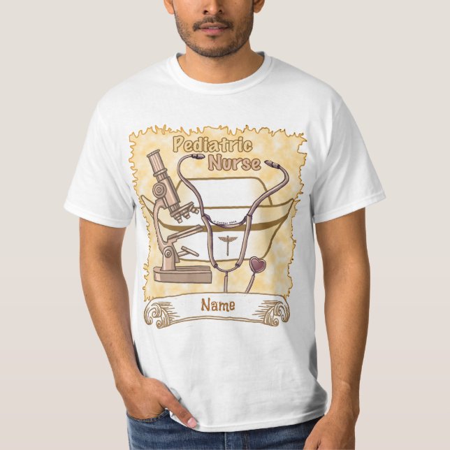 T-shirt Infirmière pédiatrique cool (Devant)