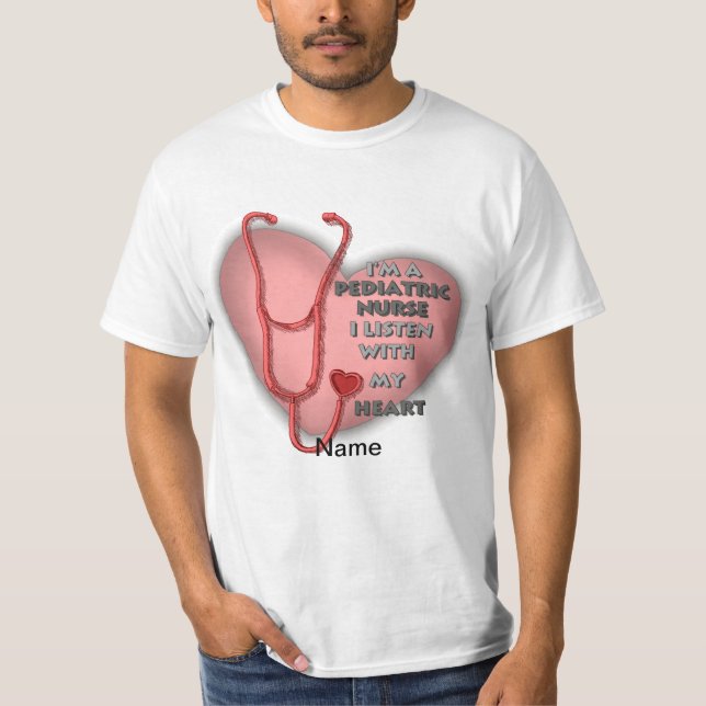 T-shirt Infirmière pédiatrique de Red Heart (Devant)