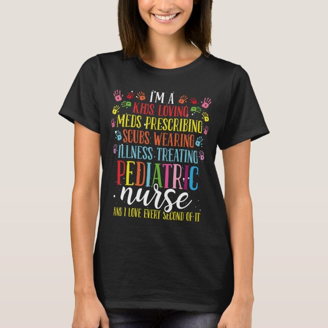 T-shirt Infirmière pédiatrique PEDS Semaine d'appréciation (Devant)