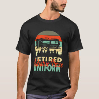 T-shirt Infirmière pédiatrique retraitée Uniforme Rv Campi