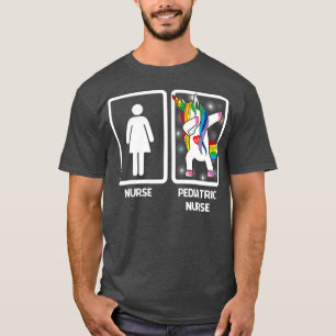 T-shirt Infirmière pédiatrique Unicorn Dabbing Funny Dab