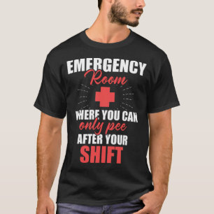 T-shirt Infirmière Pee après les soins infirmiers concepti