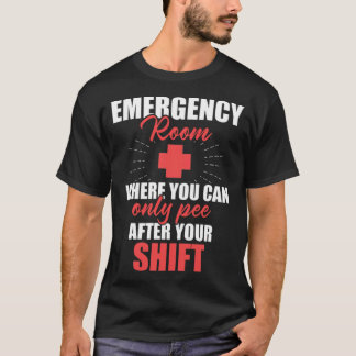 T-shirt Infirmière Pee après les soins infirmiers concepti