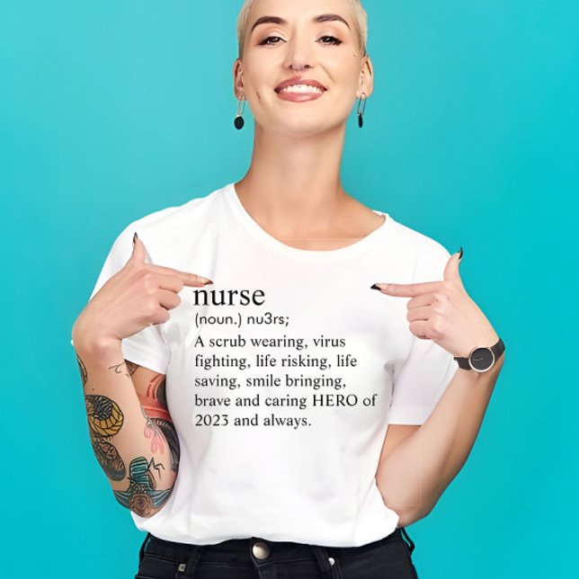 T-shirt Infirmière personnalisée Funny Définition Cadeau (nurse t shirt)