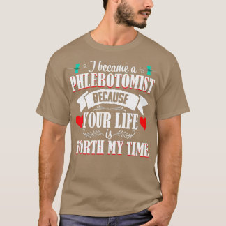 T-shirt Infirmière Phlebotomiste Vie mignonne Phlebotomie